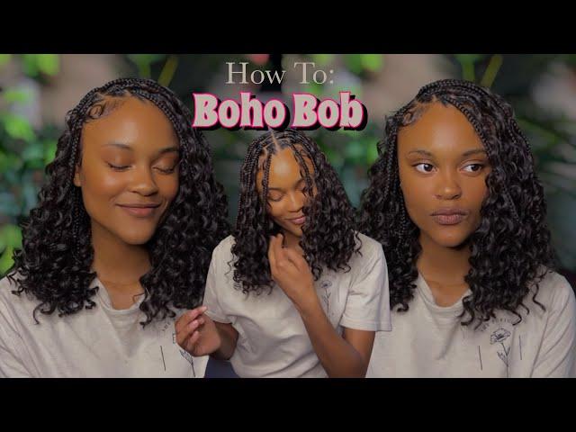 Knotless Boho Bob | •BraidsByTyTi