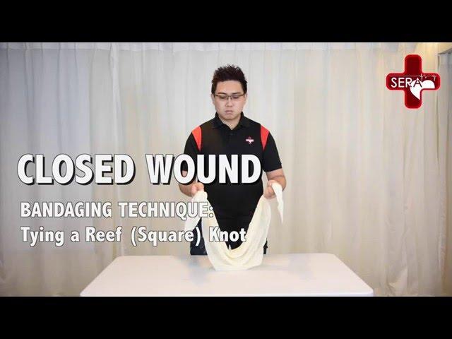 Tying a Reef Knot | Singapore Emergency Responder Academy, First Aid and CPR Training