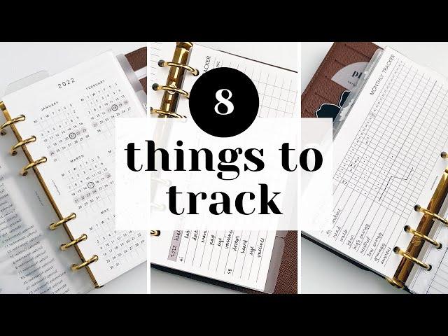 8 Things toTrack in Your Planner // Health, habits and business ideas