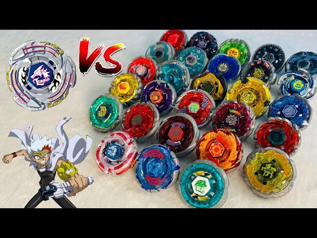 Lightning L-Drago the FORBIDDEN Beyblade vs Metal Masters!!! 1 vs 28 YOU NEED TO SEE THIS!!!