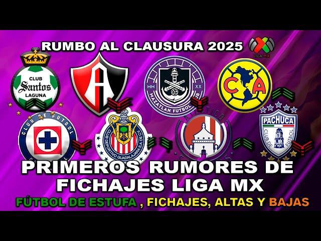  PRIMEROS RUMORES Y FICHAJES LIGA MX CLAUSURA 2025 | IDRISSI FICHAJE DEL AMÉRICA! BAJAS PARA CHIVAS