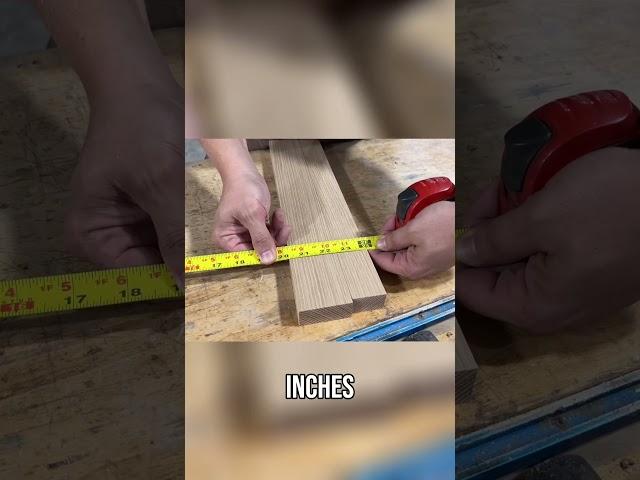 Don’t mess up the math! Easy inside dimension trick. #woodworkingtips #woodworkingtipsandtricks