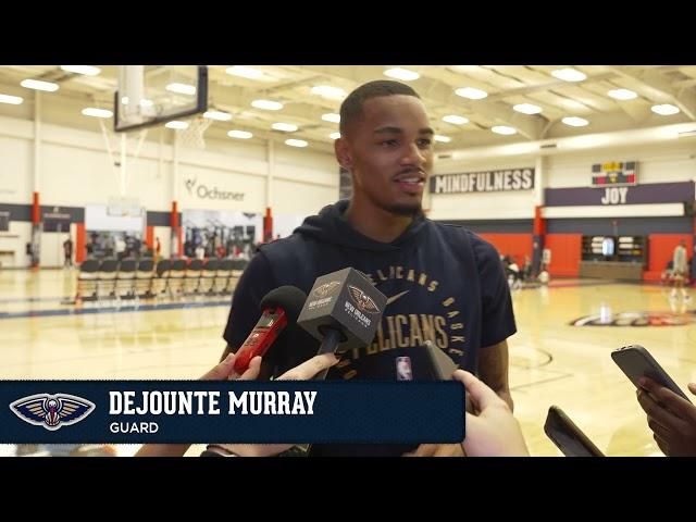 Dejounte Murray on injury, return to play | Pelicans Practice 11/26/24