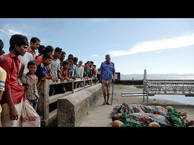 Rohingya Muslim refugees flee ethnic cleansing in Myanmar