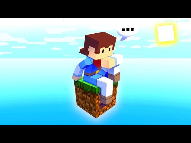 Minecraft But It's Only ONE BLOCK ... (Impossible)