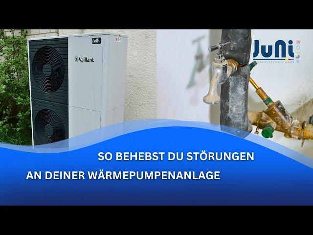 Erste Hilfe Störungen Wärmepumpe Vaillant Arotherm, Hauptwasseranschluss, Trinkwasserfilter - Teil 3