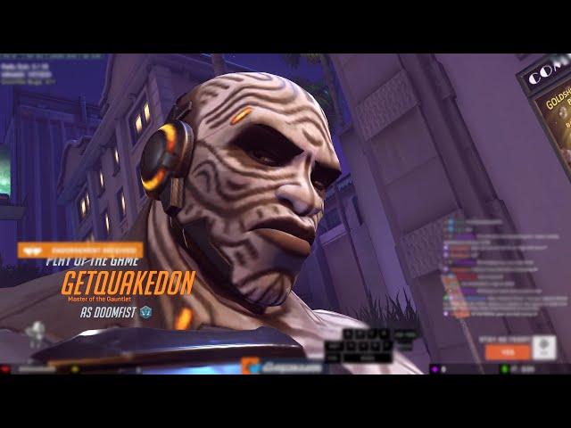 GETQUAKEDON DOOMFIST MAIN - POTG - OVERWATCH 2 SEASON 11 TOP 500