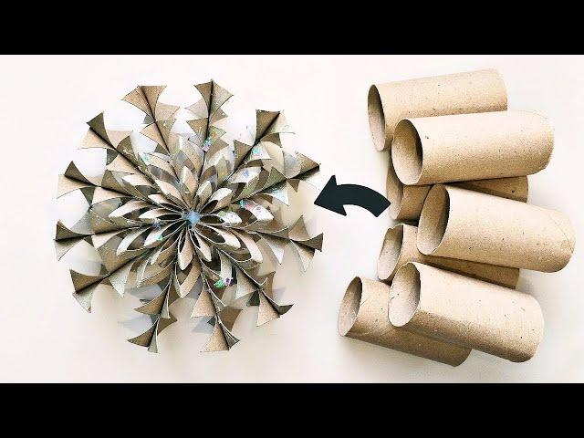 Easy Recycling Craft Idea / Toilet Paper Roll Tubes DIY Tutorial / Christmas Decoration & Ornaments