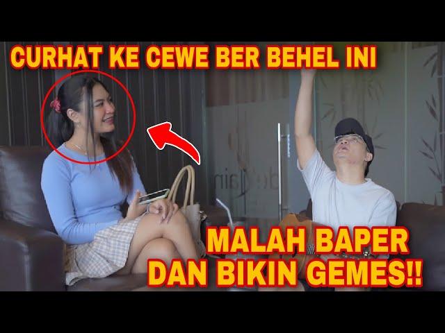 PRANK CAFE!!GREGET BANGET CURHAT SAMA CEWE MANIS BERBEHEL MALAH DIA BAPER SAMPE SALTING