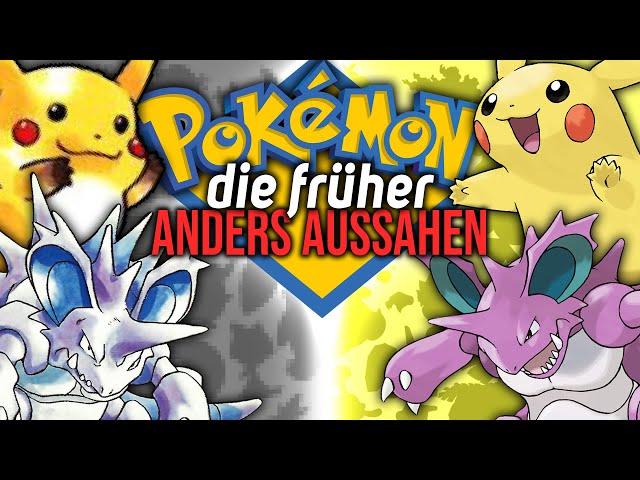 Pokémon, die ursprünglich anders aussahen