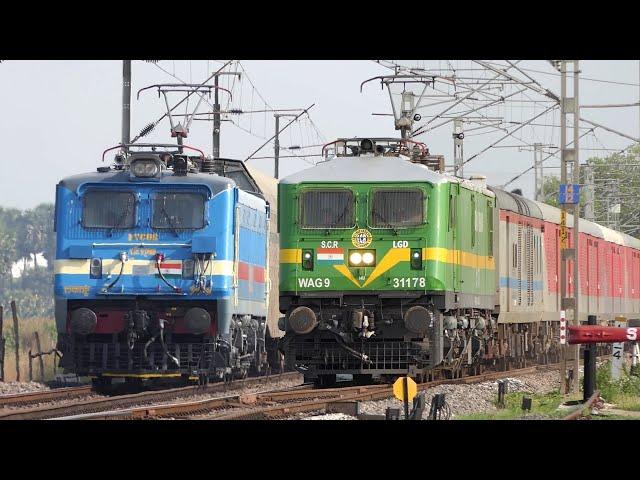 Freshly Painted LOCOMOTIVES | PART - 2 | WAP-4 + WAP-7 and WAG-7 | Indian Railways