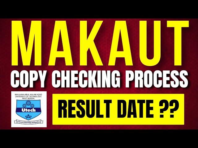 MAKAUT Even Semester Copy Checking Already Started(RESULT DATE) #makaut #semester