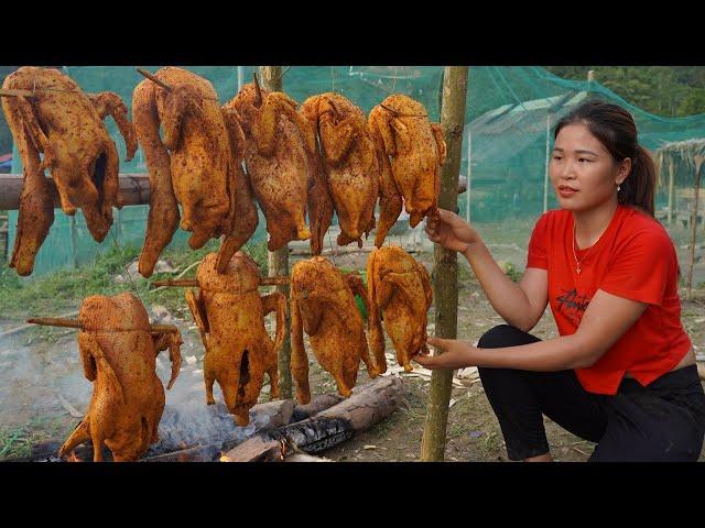 Process of making smoked duck and selling it to villagers | Trieu Thi Lieu