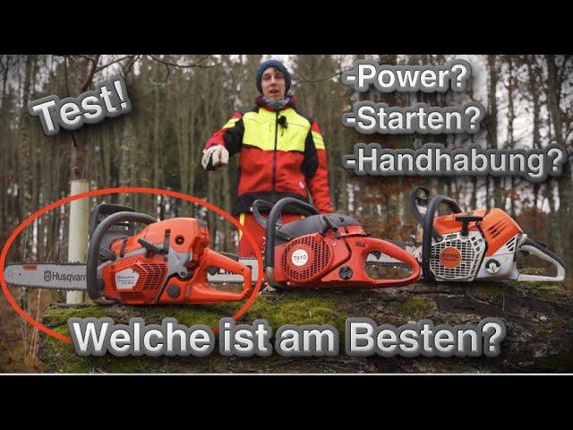 Husqvarna 572 XPG vs. Stihl MS 500i vs. Dolmar 7910! Der große Test!