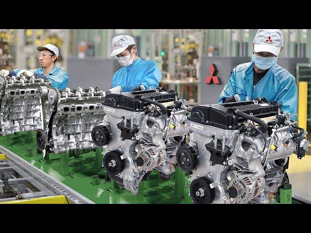 How they Build Mitsubishi Engines From Scratch in Japan