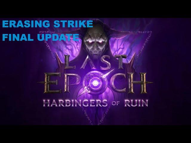 FINAL UPDATE! Void Knight Erasing Strike Mana Stacker Last Epoch Harbingers of Ruin Build Guide