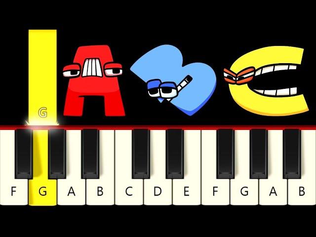 Alphabet Lore Song - Easy Piano tutorial - Beginner