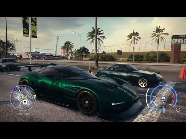 NFS Heat - Aston Martin Vulcan vs Mazda MX-5