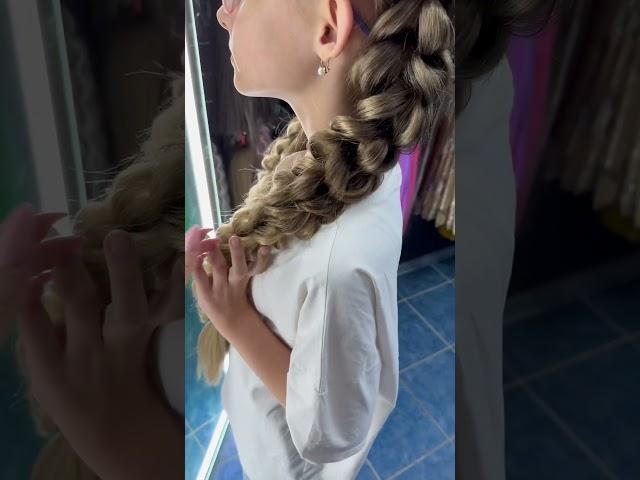 3д косы на резинках/ съемные косы #hairstyle