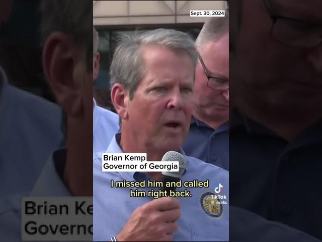 Trump's lies after Hurricane Helene debunked by President Biden (D) & Gov. Kemp (R)