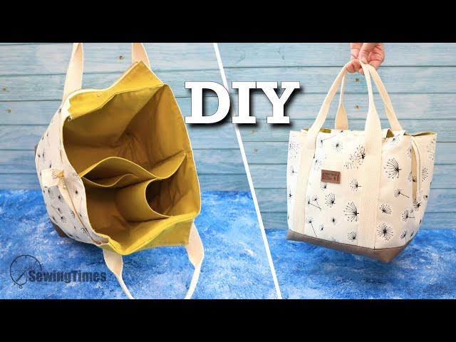 DIY Multi Pocket Tote Bag  How to make a Diaper Bag with Divider