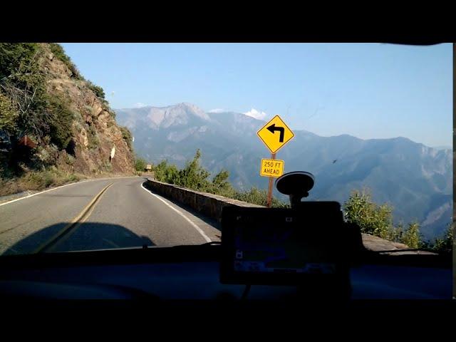 No crowd reopening of Sequoia National Park : scenic drive along General's Highway