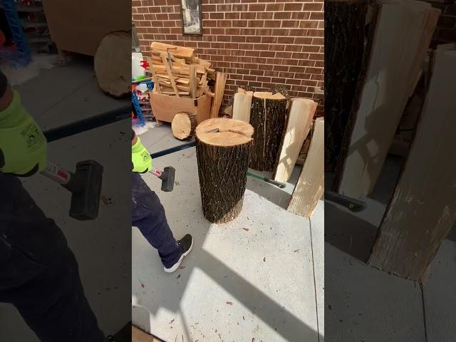 Splitting an English willow round