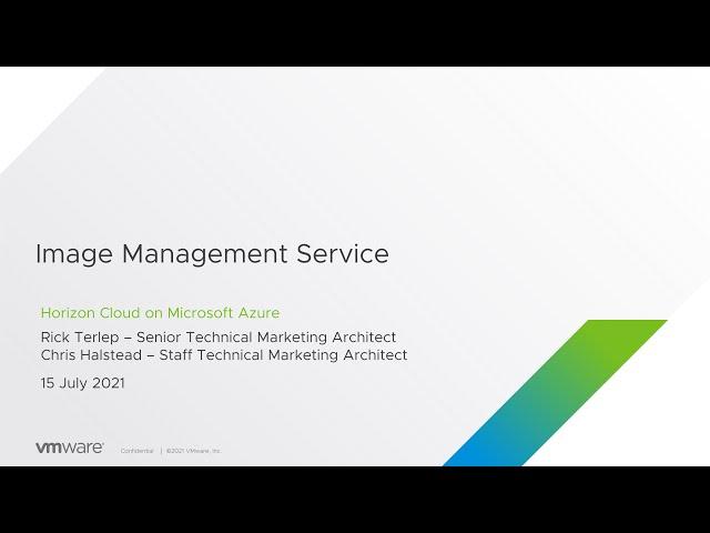 Image Management Service with Horizon Cloud on Microsoft Azure