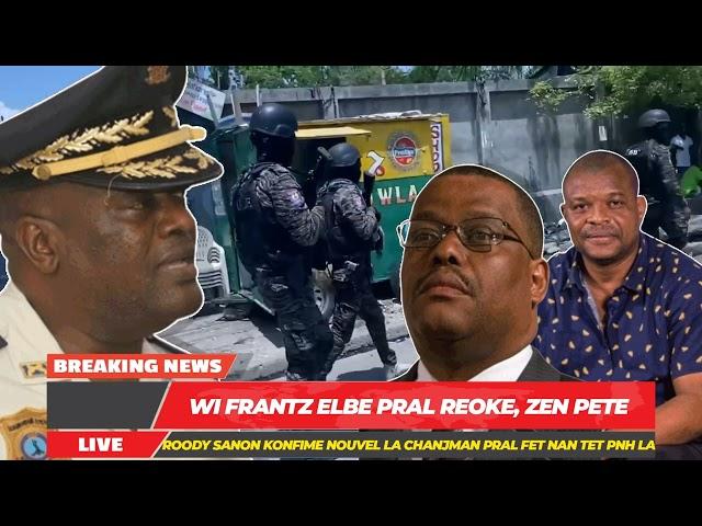 Revokasyon Frantz Elbe, Garry COnille Pral Met Onb Nouvo DG Nan Tet Polis La Pou Bay Sekirite