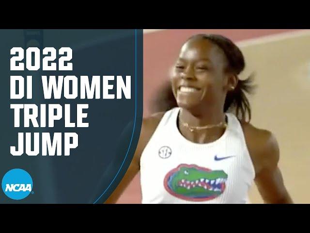 Jasmine Moore breaks Triple Jump collegiate record - 2022 NCAA Indoor