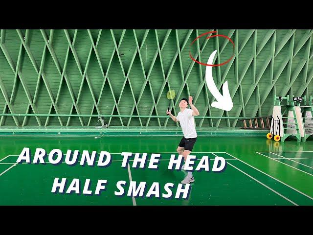Master the HALF SMASH from around the head | Basic Feather & Morten Frost | Badminton tutorial