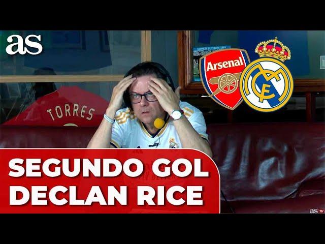 REACCIÓN RONCERO al GOL de RICE | ARSENAL 1-REAL MADRID 0