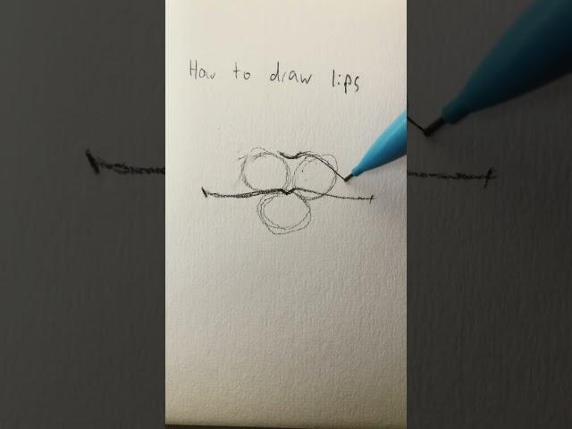 How to draw lips easy #short