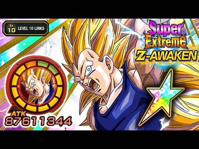 100% SUPER EZA STR SSJ3 VEGETA LEVEL 10 LINKS... Dragon Ball Z Dokkan Battle