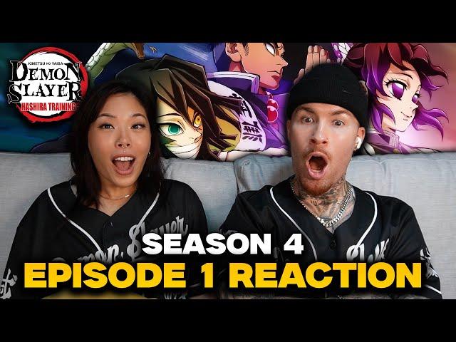 HASHIRA TRAINING ARC BEGINS! | Demon Slayer Season 4 Episode 1 Reaction