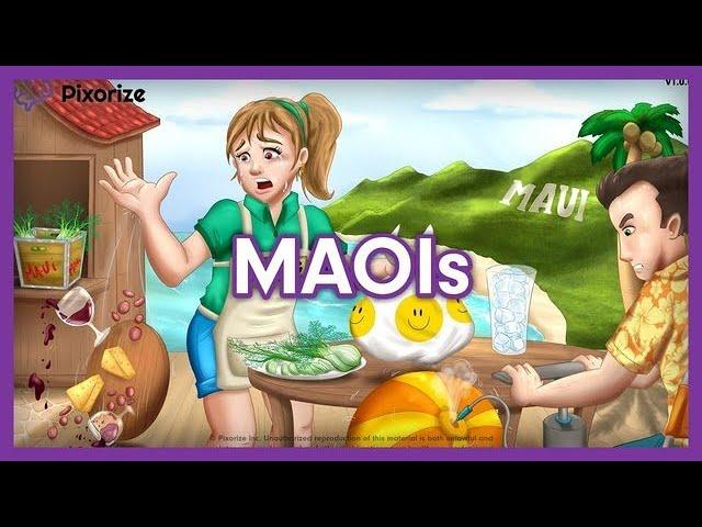 MAOI (MAO Inhibitors) Antidepressants Mnemonic for NCLEX | Nursing Pharmacology