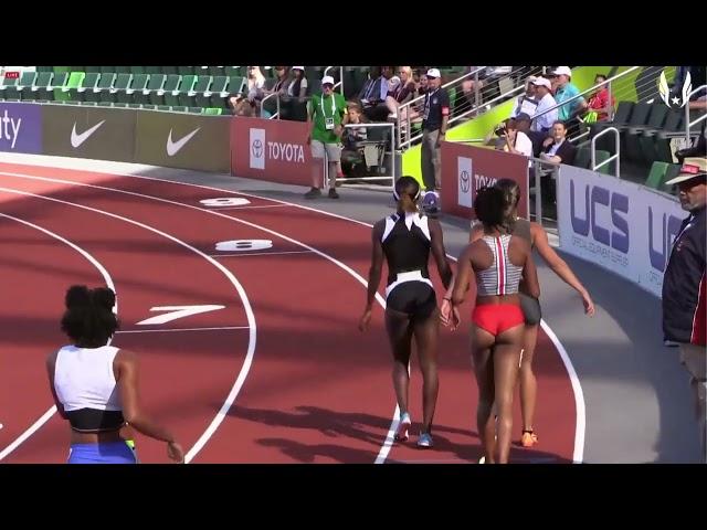 W100 - Tamari Davis - Heat 3 - USATF Outdoor Championships 2022 #highlights