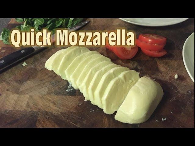 Making Quick Mozzarella at home