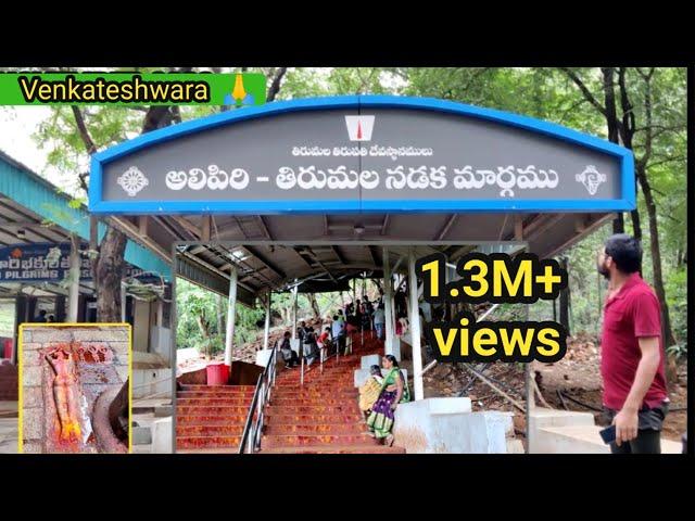 Tirupati to Tirumala by walk || Alipiri steps foot path way to Tirumala || అలిపిరి మెట్ల దారి