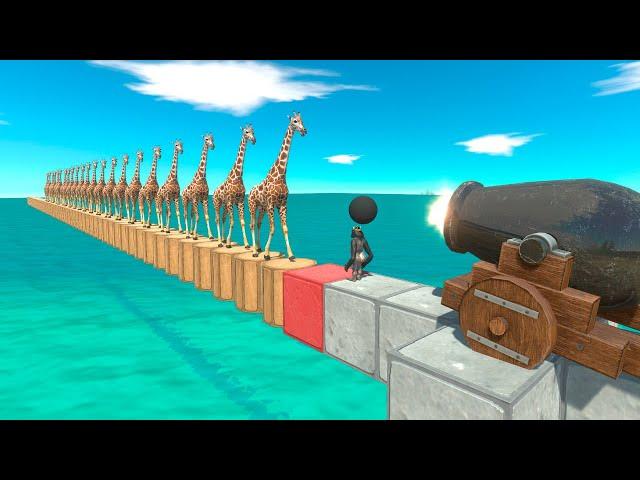 Old Cannon vs Armies - Animal Revolt Battle Simulator