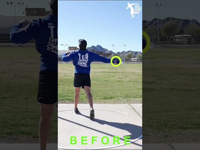 Fix Discus Throw Technique: Pivoting & Hips ⏰ Fixed in 1 Practice!  #trackandfield #discusthrow