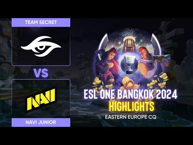 НАЙКРАЩІ МОМЕНТИ | NAVI Junior vs Team Secret | ESL One Bangkok EEU CQ