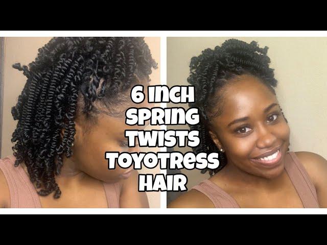 6inch CROCHET SPRING TWISTS WITH THE ILLUSION BRAID PATTERN | TOYOTRESS COLLECTION |ThatsKeAndra