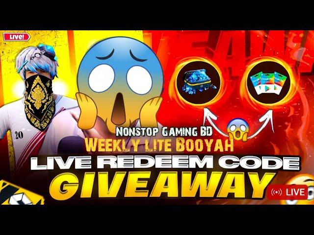 24 Hour Live ডাইমন্ড গিভওয়ে Weekly Lite  Booyah Challange Daimond Giveway #live #giveway #freefire