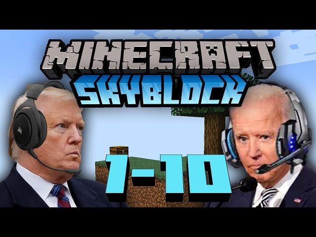 US Presidents Play Minecraft Skyblock 1-10