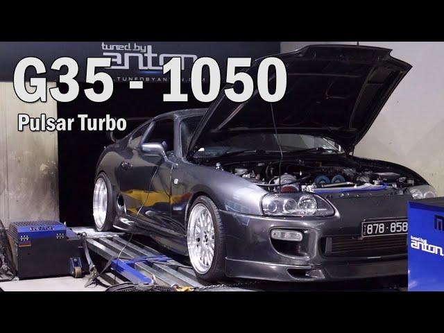 How much Power does the G35 1050 Pulsar Turbo Make on a built 2JZ Supra?