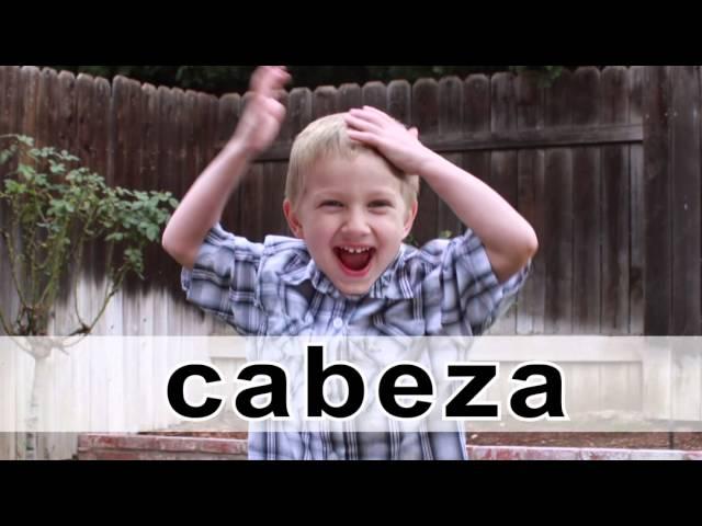  Cabeza, Cara, Hombros, Pies  A Song in Spanish for learning the parts of the body