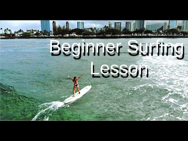 BEGINNER SURFING LESSON - Let's go surf for the first time! (Blue Planet Surf)