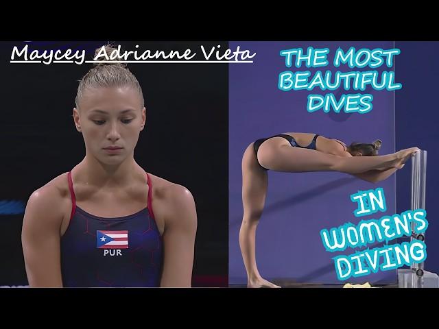 Women's Diving The Most Beautiful Dives By Maycey Adrianne Vieta | Doha 2024 | Sport Sirens