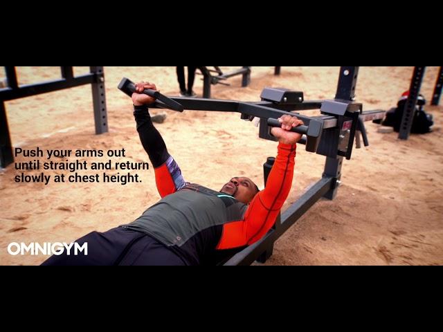 How to use Omnigym Bench Press outdoor fitness equipment